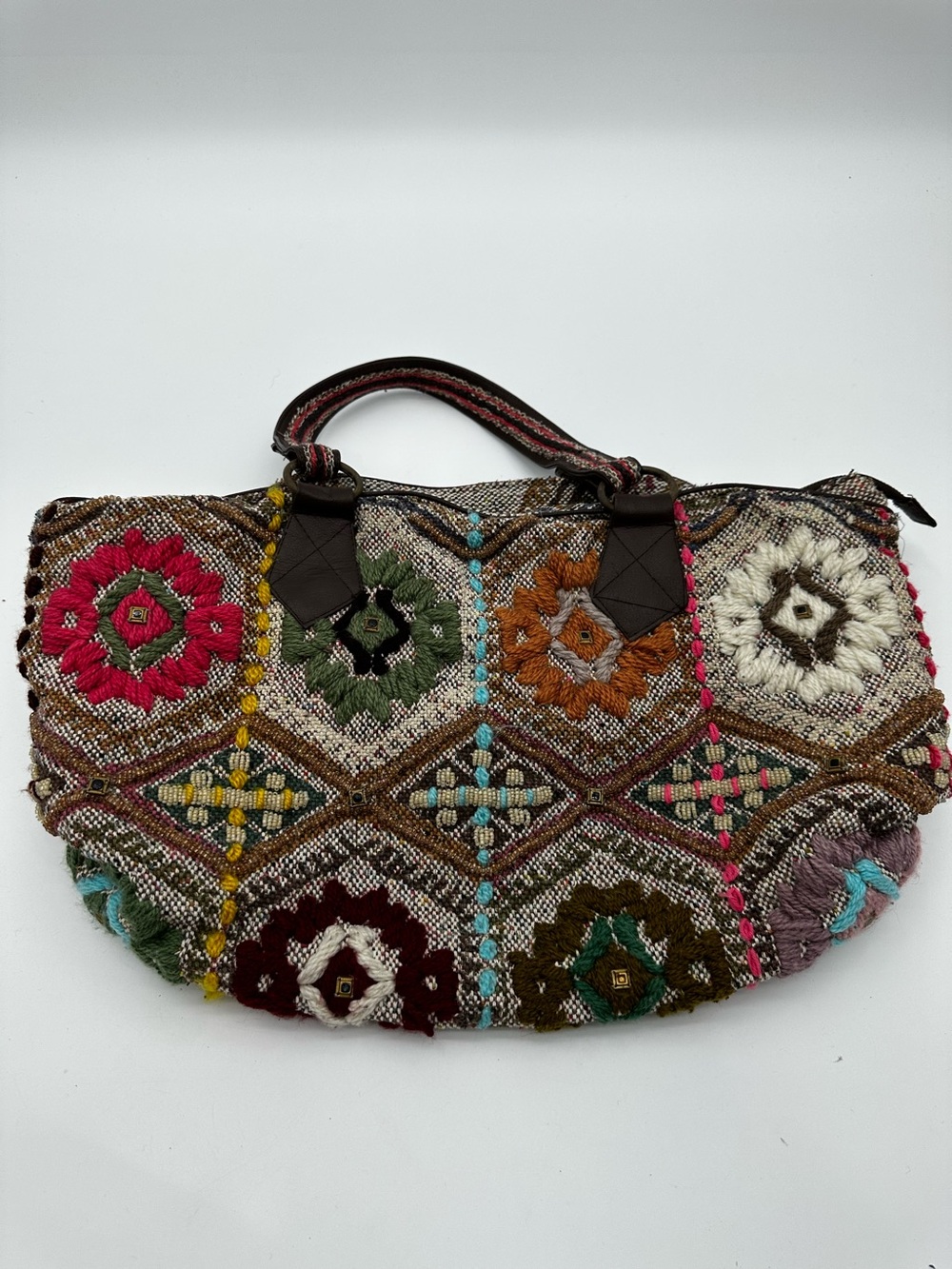 Anthropologie Miss Albright Y2K vagabond style Embroidered Bohemian Bag - Picture 4 of 13